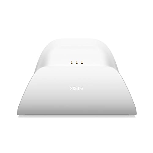 8BitDo Ultimate Bluetooth Controller with Charging Dock, Wireless Pro Controller with Hall Effect Sensing Joystick, Compatible with Switch, Windows and Steam Deck (White) - color: White, style: Ultimate Controller