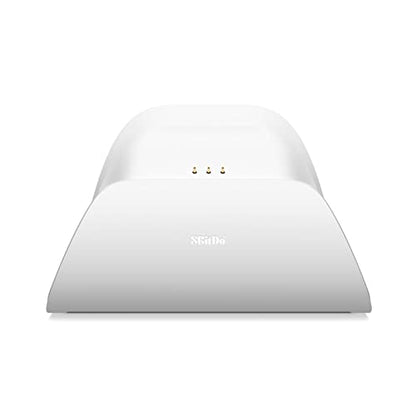8BitDo Ultimate Bluetooth Controller with Charging Dock, Wireless Pro Controller with Hall Effect Sensing Joystick, Compatible with Switch, Windows and Steam Deck (White) - color: White, style: Ultimate Controller