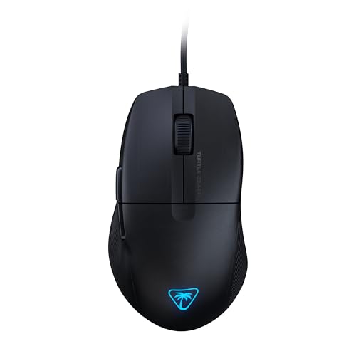 Turtle Beach Pure SEL Wired RGB Gaming Mouse for PC | Ultra-Lightweight, 8K DPI Optical Sensor, Mechanical Switches, Pretension System, Pure PTFE Glides, AIMO RGB Lighting, Black - color: Black