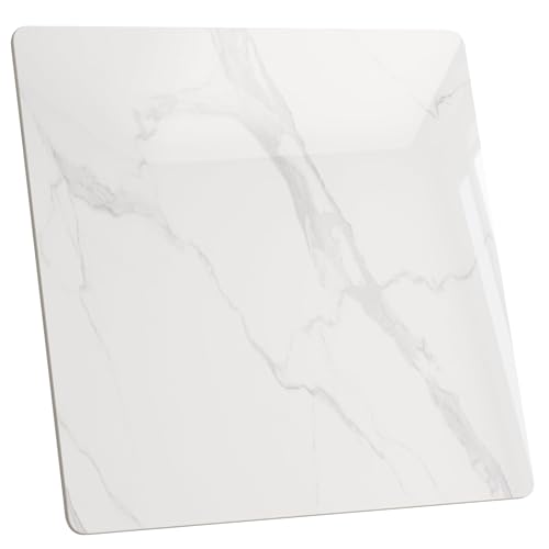 39.3" Sintered Stone Square Table Top - Durable Replacement Desktop for Dining Table, Indoor/Outdoor All-Season Use in Home, Office, Pub. - color: White(square), size: 39.3"