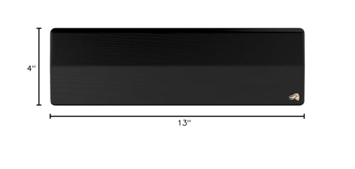GLORIOUS Gaming Wooden Keyboard Wrist Rest (Compact) - White Ash Wood, Medium-Coarse Grain, Smooth Surface, Sweat & Oil Resistant, Easy Clean, Anti-Slip Rubber Base, 13" x 4" x 0.79" - Onyx - color: Onyx, size: Compact Keyboard Wrist Rest