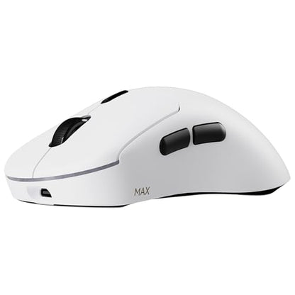 Rapoo VT3 MAX Gen-2 Wireless Gaming Mouse, True 8K Wireless Polling Rate, 53g Lightweight, Up to 750 Hr Battery, Nordic nRF54L15 MCU, 120-Million Optical Switch, 10 Programmable Buttons, Macro Enabled - color: White
