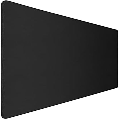 Large Gaming Mouse Pad with Extended Stitched Edges, (31.5X15.7 Inch) Durable Non-Slip Natural Rubber Base, Waterproof Keyboard Computer Mousepad for Esports Pros/Gamer/Desktop/Office/Home, Black - color: Black
