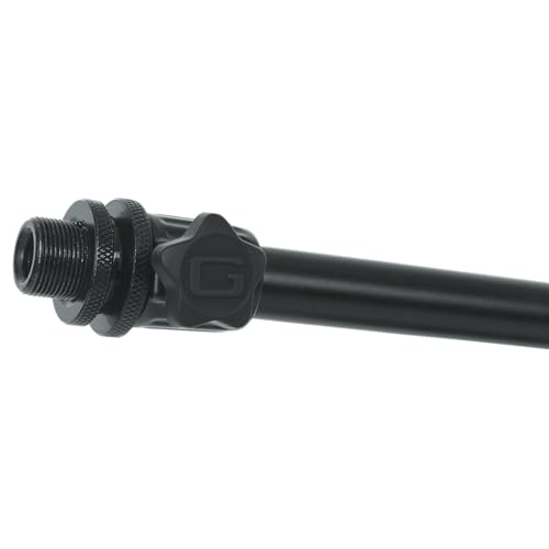 Gator Frameworks Deluxe Weighted Base Boom Mic Stand (GFW-MIC-0822) | Telescoping Boom Arm Rectangular Weighted Base & 2.5 lb. Counterweight for stable extended positioning - style: Deluxe Weighted Base