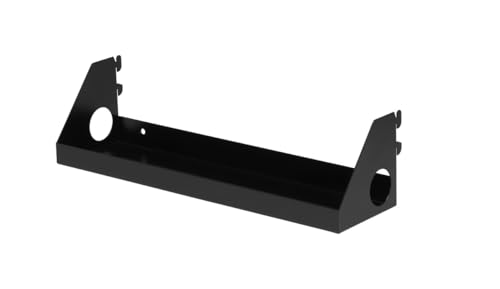4"x16" Impact Shelf for Wall Storage On The Metal Pegboard System - color: Silver