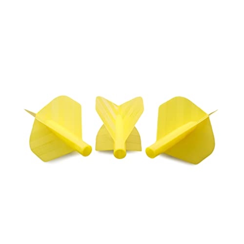 CUESOUL TERO Plus New Double Direction Telescopic and Rotating Dart Flights System-AK4 Dart Flight - color: Yellow