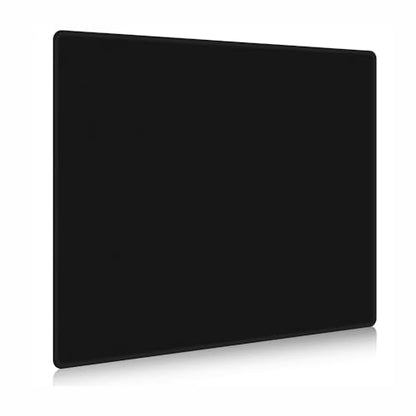 Glass Gaming Mouse Pad,Black Hard Surface Gaming Mousepad,17.7‘’X15.7'' Tempered Glass Desk Mat,Ultra-Smooth Large Square Desk Mat,Improved Precision and Speed for Esports FPS Players - color: Black