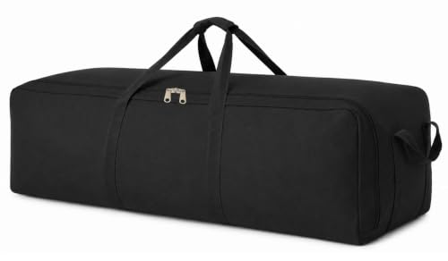 DoYiKe Extra Large Canvas Travel Duffle Bag Heavy Duty, Sports Duffel Camping Tent Storage 270L Black - color: SOBlack, size: 270L
