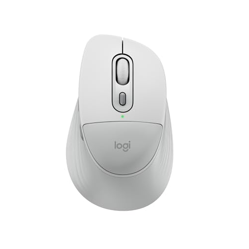 Logitech Signature Comfort Plus M850 L Wireless Mouse - Off White | Bluetooth, palm cushion, 24-month battery, customizable buttons, for Windows, Mac, iPad - color: Off White, style: With Palm Cushion