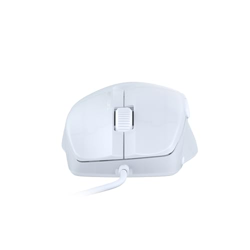 Turtle Beach Pure SEL Wired RGB Gaming Mouse for PC | Ultra-Lightweight, 8K DPI Optical Sensor, Mechanical Switches, Pretension System, Pure PTFE Glides, AIMO RGB Lighting, White - color: White