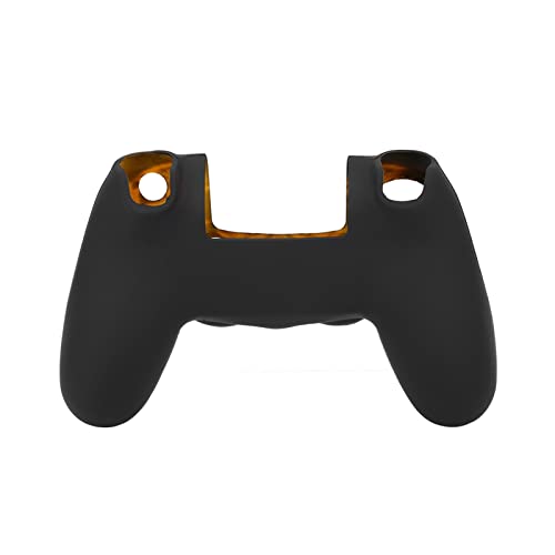 Silicone Controller Skin for Silicone Protective Cover Anti-Slip Gaming Controller Case Replacement for Gamepad Controller Skin Cover (Black and Yellow)