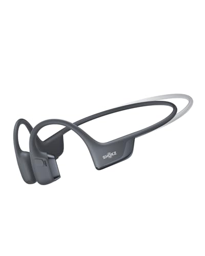 SHOKZ New OpenRun Pro 2 Mini -Open-Ear, Bone Conduction Sport Headphones -with Reflective Strip -Sweat Resistant, Workout Headphones -Secure, Wireless, Comfortable Fit-Deep Bass and Smart Mic App - color: Black, size: Mini