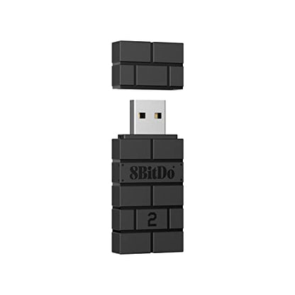 8BitDo Wireless USB Adapter 2 for Switch 2, Windows PC, Mac & Raspberry Pi, Compatible with Xbox Series X & S Controller, Xbox One Bluetooth, Switch Pro and PS5 Controller (Black) - style: USB Adapter 2