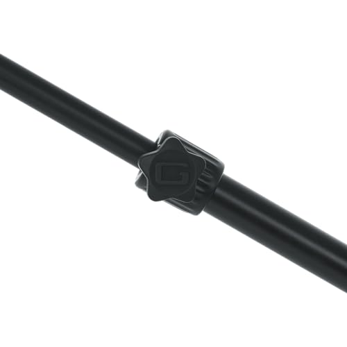 Gator Frameworks Deluxe Weighted Base Boom Mic Stand (GFW-MIC-0822) | Telescoping Boom Arm Rectangular Weighted Base & 2.5 lb. Counterweight for stable extended positioning - style: Deluxe Weighted Base
