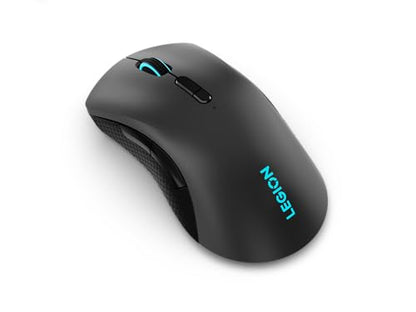 Lenovo Legion M600 RGB Wireless Gaming Mouse – 16,000 DPI, 9 Programmable Buttons, 200-Hour Battery Life, 50-Million Clicks Durability – Ambidextrous Computer Mouse (Black) - color: Iron Grey, size: Large | Ambidextrous, style: M600