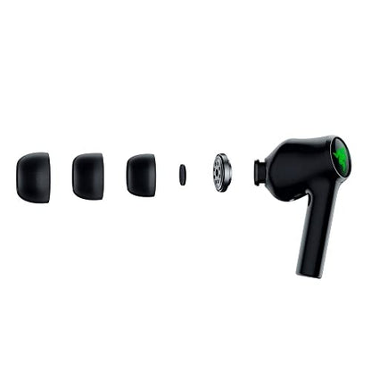 Razer Hammerhead True Wireless (2nd Gen) Bluetooth Gaming Earbuds: Chroma RGB Lighting -60ms Low-Latency- Active Noise Cancellation - Dual Environmental Noise Cancelling Microphones- Classic Black