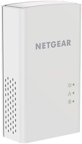 NETGEAR Powerline Adapter Kit, 1000 Mbps Wall-Plug, 1 Gigabit Ethernet Ports (PL1000-100PAS) - size: 1000 Mbps, style: 1 Gbps Kit