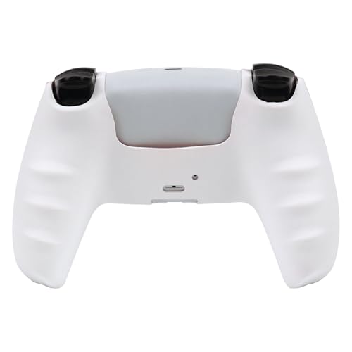 Horned Skull Controller Skin Cover Compatible with PS5/Playstation 5 Controller, RALAN Protector Case Customised Thumb Grip - color: Horned skull White Red