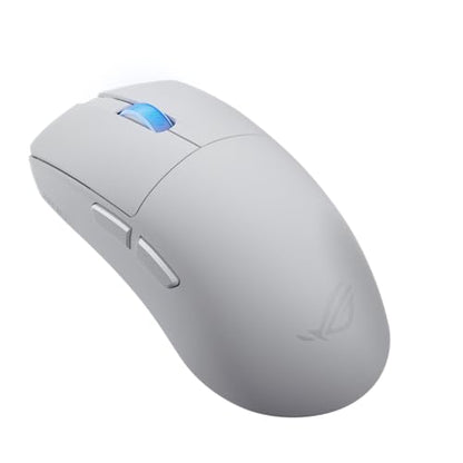 ASUS ROG Harpe II Ace Wireless Esports Gaming Mouse – 2025, Pro-Tested, Right-Handed, 48g Lightweight, Tri-Mode Connectivity, 42K DPI, 8K Polling, 101Hr Battery, Web-Based Tool, PC/Mac Support - White - color: White, style: Harpe II Ace