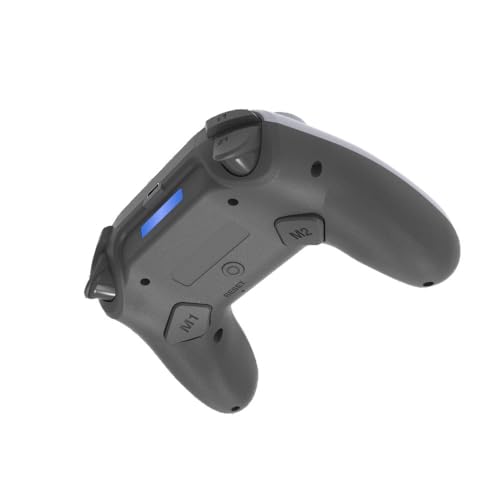 Wireless Anti-Stick Drift Controller for PS5/PC - Features, Turbo, 6-Axis Gyro, Dual Vibration, Macro Back Buttons, Touchpad, Bluetooth 5.0, 3.5mm Audio Jack & Built-in Microphone (BLACK2) - color: BLACK2
