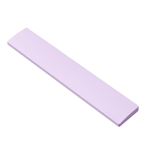 Keychron Silicone Wrist & Palm Rest, 17.6" Full Size for K10 Pro / K10 Max / Q6 / Q6 Pro / Q6 Max / Q6 HE / V6 / V6 Max / C4 HE, Washable, Non-Slip Base, Typing Support, Light Purple - color: Light Purple, size: 17.6" - Full Size - K10 / Q6/ V6（Pro/ Max /