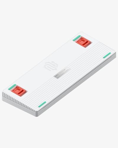 NuPhy Halo V2 IO Wireless Mechanical Keyboard with PBT Keycaps,Hot Swappable Custom Gaming Keyboard,Aluminum Alloy Frame,RGB Backlit,Gasket Structure,BT5.0/USB-C/2.4GHz Low Latency Office Keyboards - color: 75% Layout White, size: Blush Max Switch