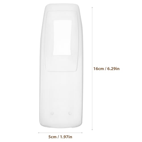 Angoily Silicone Remote Protective Cover Case for Tv Air Conditioner Remote Controller Flexible Stretchy Skin with High Transparency and Easy Battery Access
