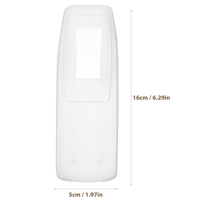 Angoily Silicone Remote Protective Cover Case for Tv Air Conditioner Remote Controller Flexible Stretchy Skin with High Transparency and Easy Battery Access