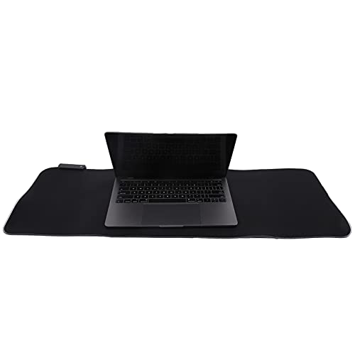 RGB LED Pad, USB Interface Gaming Mat with Thick ase, 7 Color Breathing and PC Laptop Notebook, Non Slip