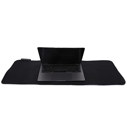 RGB LED Pad, USB Interface Gaming Mat with Thick ase, 7 Color Breathing and PC Laptop Notebook, Non Slip