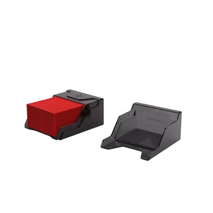 Gamegenic Bastion 50+ XL Deck Box - Compact, Secure, and Perfectly Organized for Your Trading Cards! Safely Protects 50+ Double-Sleeved Cards, Black Color, Made - color: Black