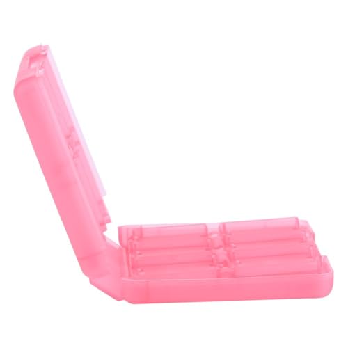 28-in-1 PP Game Card Case Holder - for Nintendo 3DS/DSL/DSI/LL, Cartridge Storage Box with 22 Slots + SD/TF Card Holders + Stylus Organizer(Pink) - color: Pink