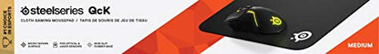 SteelSeries QcK Gaming Mouse Pad - Medium Thick Cloth - Peak Tracking and Stability - Black - color: Black, size: Medium, style: Heavy