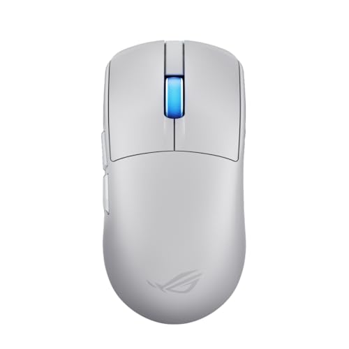 ASUS ROG Harpe II Ace Wireless Esports Gaming Mouse – 2025, Pro-Tested, Right-Handed, 48g Lightweight, Tri-Mode Connectivity, 42K DPI, 8K Polling, 101Hr Battery, Web-Based Tool, PC/Mac Support - White - color: White, style: Harpe II Ace