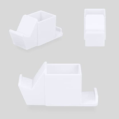 Desk Organizer with Game Controller Holder, Tablet Stand for iPads/iPhones, TV Remote & Pen Storage, Reduce Desktop Clutter, Have All Your Side Table Items in One Space (White) - color: Controller & Tablet White