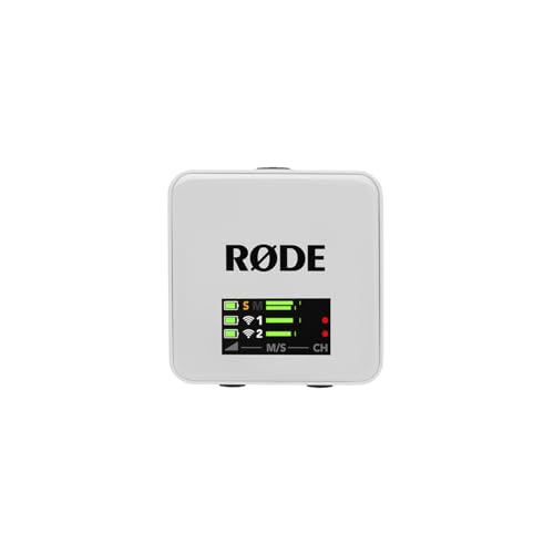 RØDE Wireless GO (Gen 3) – Compact Wireless Mic – Pristine Audio, 32-bit Float Recording, Automatic Level Control, for Phones, Cameras and Computers (White) | 32-Bit Float Onboard, Intelligent Gainassist, Series Iv 2.4ghz, 128-Bit Encryption, 260m Range -