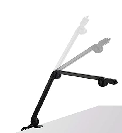 CHERRY MA 6.0 UNI Premium Microphone Arm Stand. Adjustable and Universal Mic. Made of Aluminum with Desk Clamp, For Podcast, Streaming, Gaming or Office. Built in USB Hub with Two Ports