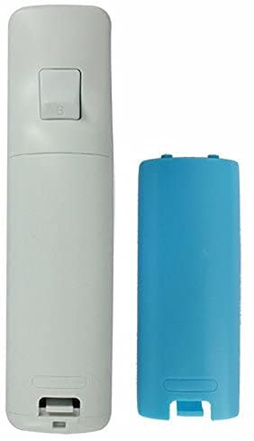 Battery Back Cover Case Door Sell Lid for Wii Remote Controller Replacement (Blue) - color: Blue