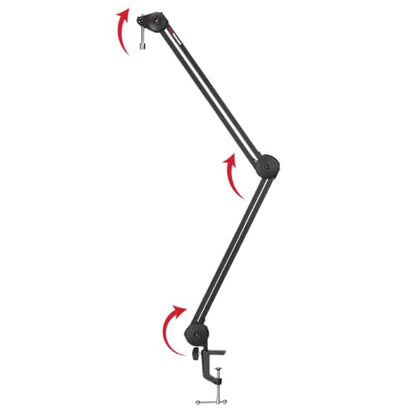 Gator Frameworks Deluxe Spring-loaded Desk-Mounted Microphone Boom Arm for Broadcasts, Podcasts, Content Creation, Live Streaming, & Similar Applications (GFWMICBCBM2000) - style: 2000 Series