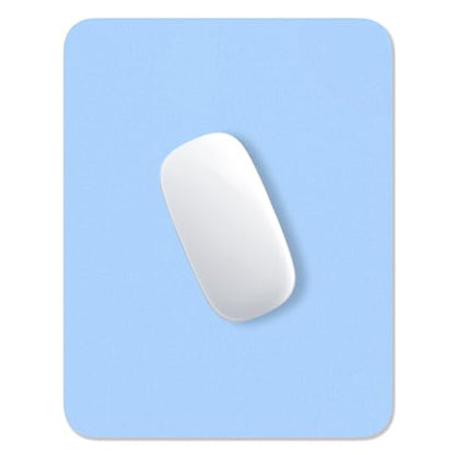 Hsurbtra Mouse Pad, Premium-Textured Square Mousepad 7 x 9 Inch, Thick 3 mm Anti-Slip Waterproof Rubber Pretty Cute Computer Mat for Office Gaming Laptop Women Kids Sky Blue - color: Sky Blue, size: Square Mousepad (7" x 9")