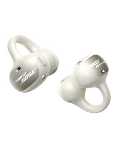 Baseus Inspire XC1 Open Ear Clip-On Earbuds, Sound by Bose, Dolby Audio, Adaptive Tunning Sound, Hybrid 2-Way Driver, Zero-Sense Air Cushion, 4-Mic Adaptive Clear Calls, IP66 Waterproof, 40H Playtime - color: Starlight Off-White