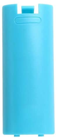 Battery Back Cover Case Door Sell Lid for Wii Remote Controller Replacement (Blue) - color: Blue