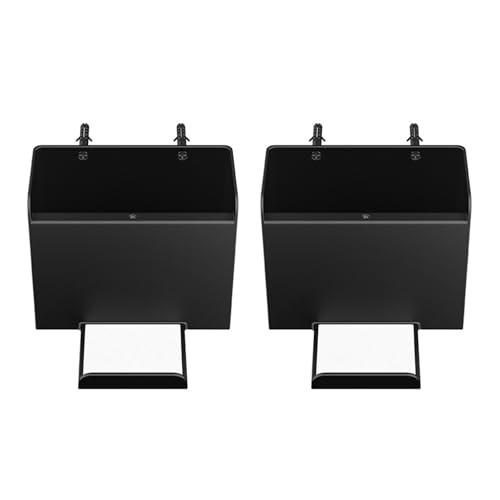2 Set Black ABS Gaming Gear Wall Mount Holder Bracket Perfect for Organizing Controllers and Headsets ABS Headphones and Controller Shelf