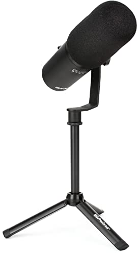 PreSonus Revelator Dynamic USB Microphone with Onboard DSP, Studio-Quality Sound, Cardioid Polar Pattern, Adjustable Desk-Mounted Boom Arm, Perfect for Streaming, Podcasting, Gaming, and Recording