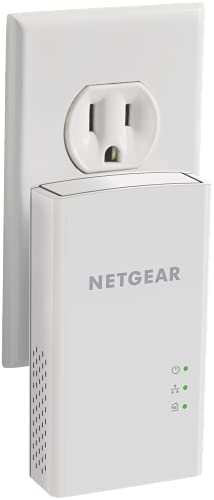 NETGEAR Powerline Adapter Kit, 1000 Mbps Wall-Plug, 1 Gigabit Ethernet Ports (PL1000-100PAS) - size: 1000 Mbps, style: 1 Gbps Kit