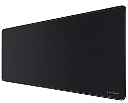 Black Shark Gaming Mouse Pad Desk Mat (31.5” x 11.8” x 0.15”) Mousepad with Superfine Fiber Surface Smooth, Non-Slip Rubber Base, Office Decor for Gamers, Office, Desk Pad Manta P2 - size: Black(31.5" x 11.8")