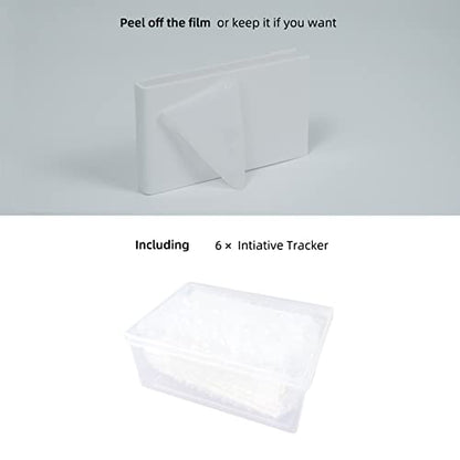 Acrylic Erasable Screen Top Initiative Trackers 6PCS for DND, Other Tabletop RPG (White 6pcs) - style: White 6pcs