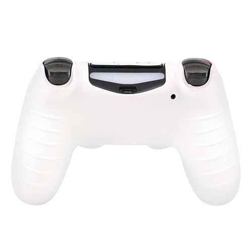 Lion Design Controller Skin Cover with 2 Thumb Grips Compatible with PS4/Playstation 4 Slim/Pro Controller - color: Lion White Red
