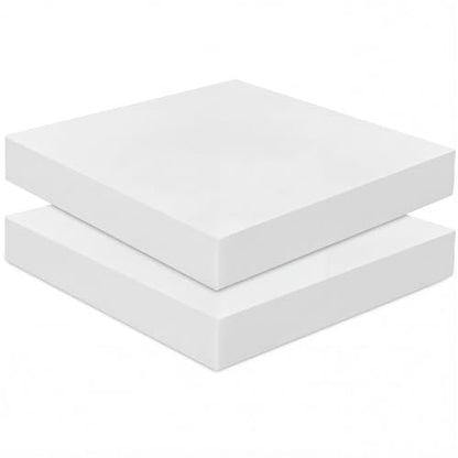 Frienda 2 Pack 3" x 20" x 20" Upholstery High Density Foam Cushion Replacement Square Cut to Size Foam Couch for Chair Couches Padding Shipping Packing DIY Cosplay Projects(White) - color: White, size: 3" X 20" X 20", style: Square