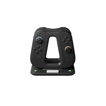 GENKI Dual Wield – Charging Station Compatible with Nintendo Switch 2 Controllers, with Delta Grips, 4-Port Magnetic Dock, USB-C Fast Charging & LED Indicators, Multiplayer Game Accessories